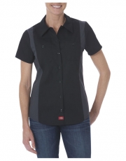Women's Industrial Short Sleeve Color Block Shirt