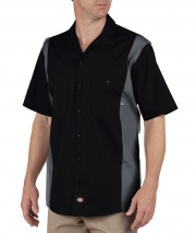 Short Sleeve Industrial Color Block Shirt