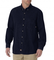 Long Sleeve Button-Down Denim Shirt